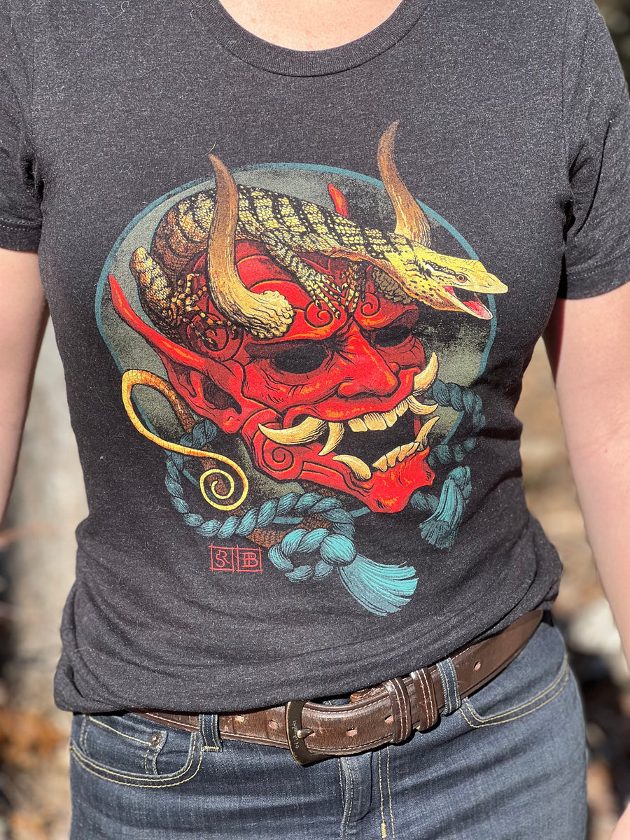 Oni Mask T-Shirt - Sundown Reptiles