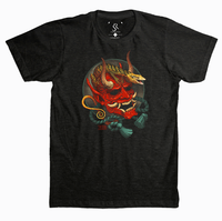Oni Mask T-Shirt - Sundown Reptiles